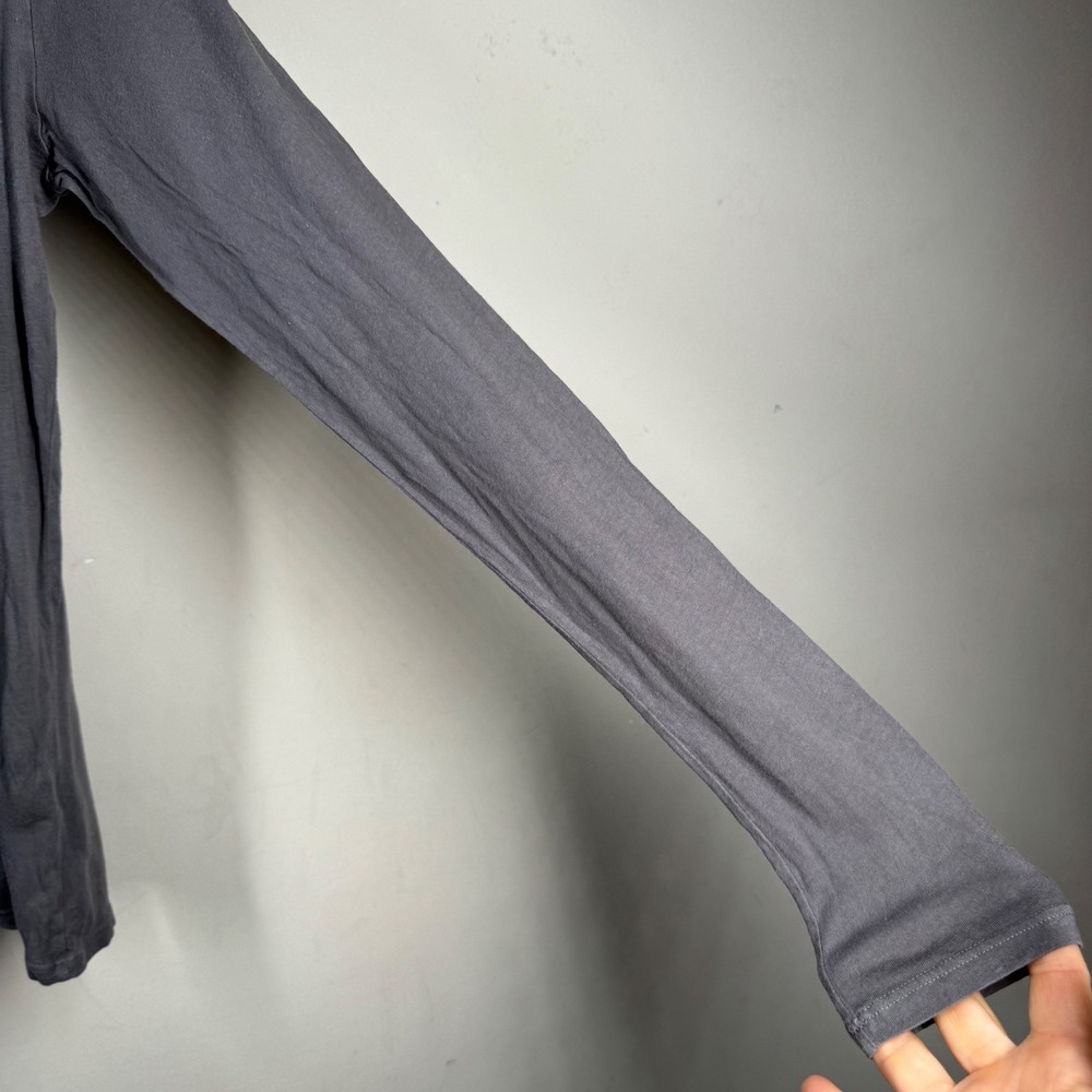 Robindira Unsworth Womens Long Sleeve Scoop Neck Tee Shirt Gray Size Small *FLAW - Picture 11 of 16